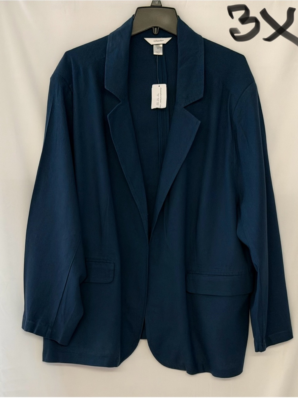 Christopher & Banks Deep Navy Open-Front Blazer